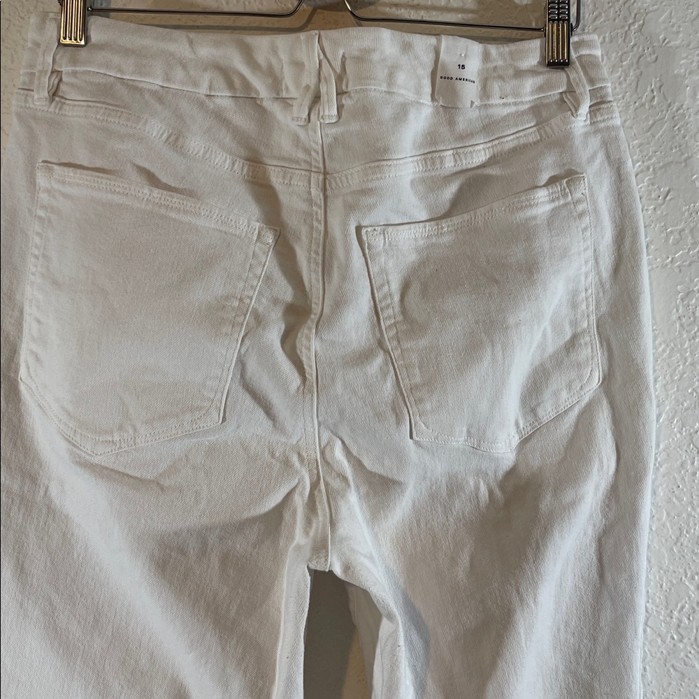 GOOD AMERICAN Good Petite Skinny Skinny White Jeans Size 15 - Picture 6 of 11